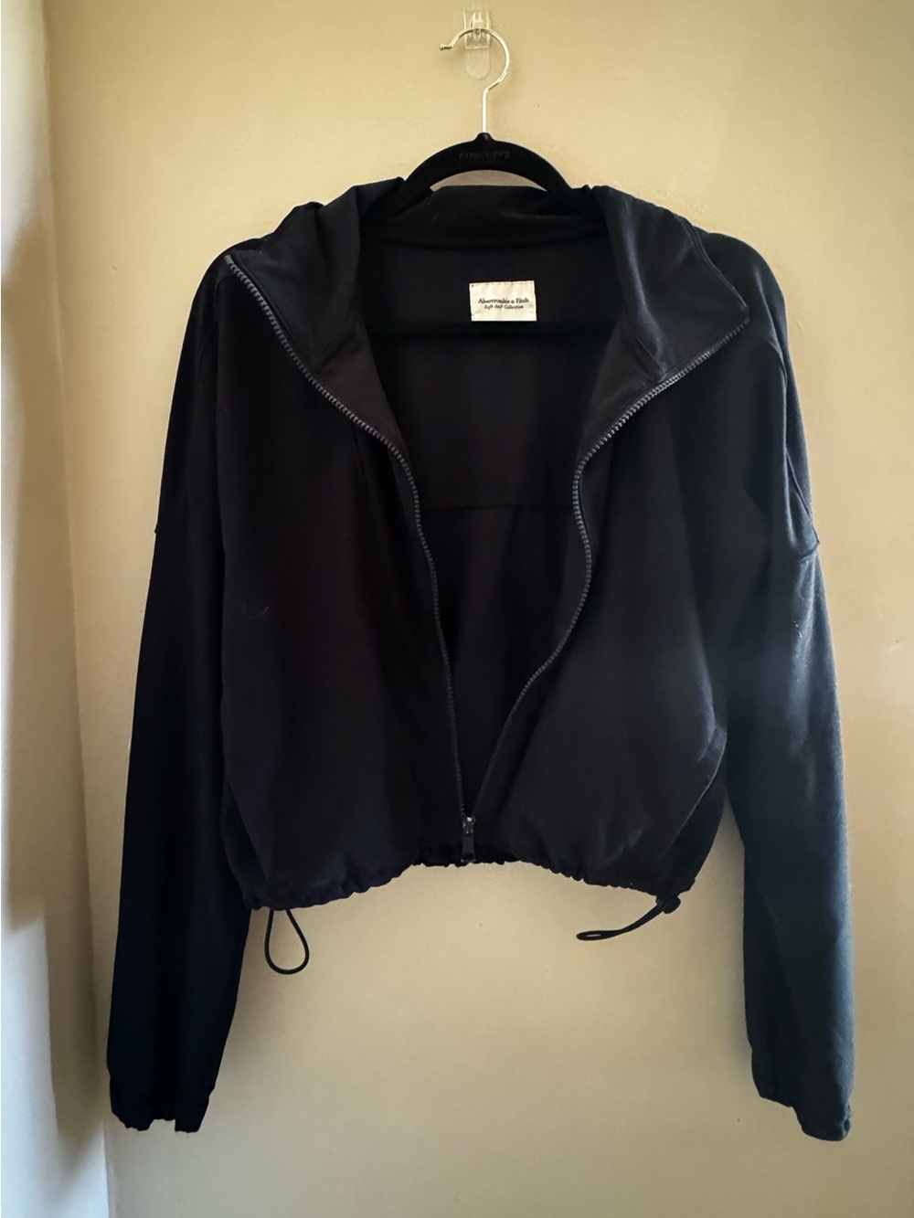 Abercrombie Women’s Black Zip-Up Hooded Jacket